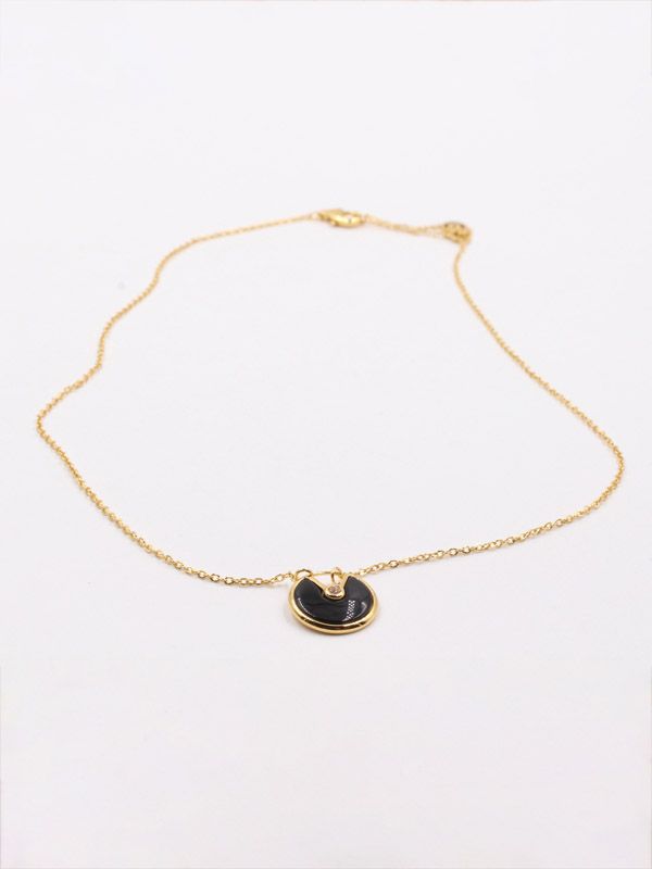 Cartier Circle Logo Shell Colorful Necklace