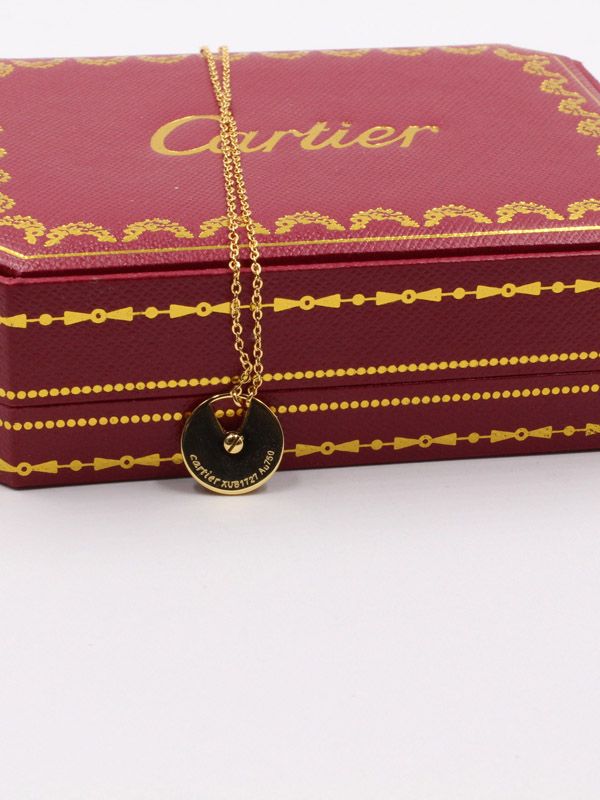 Cartier Circle Logo Shell Colorful Necklace