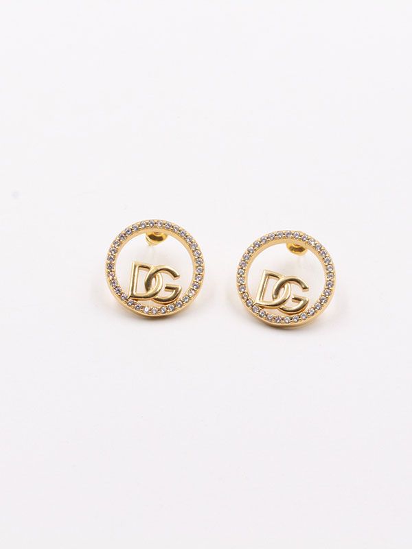Dolce & Gabbana gold zircon earring