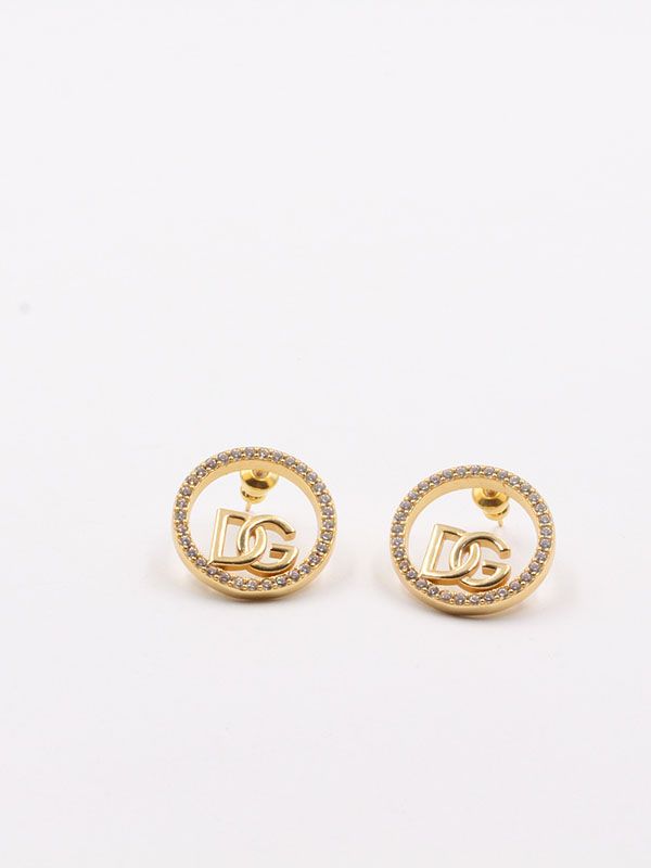 Dolce & Gabbana gold zircon earring