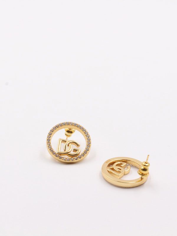 Dolce & Gabbana gold zircon earring