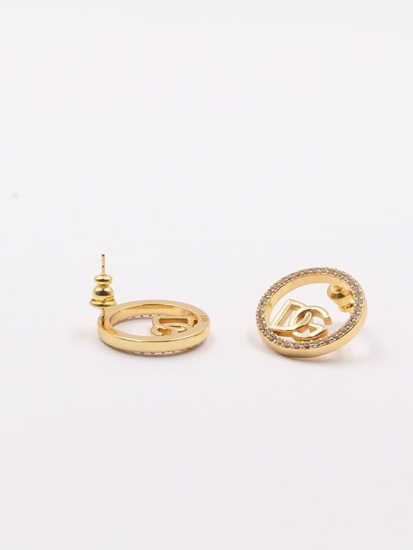 Dolce & Gabbana gold zircon earring
