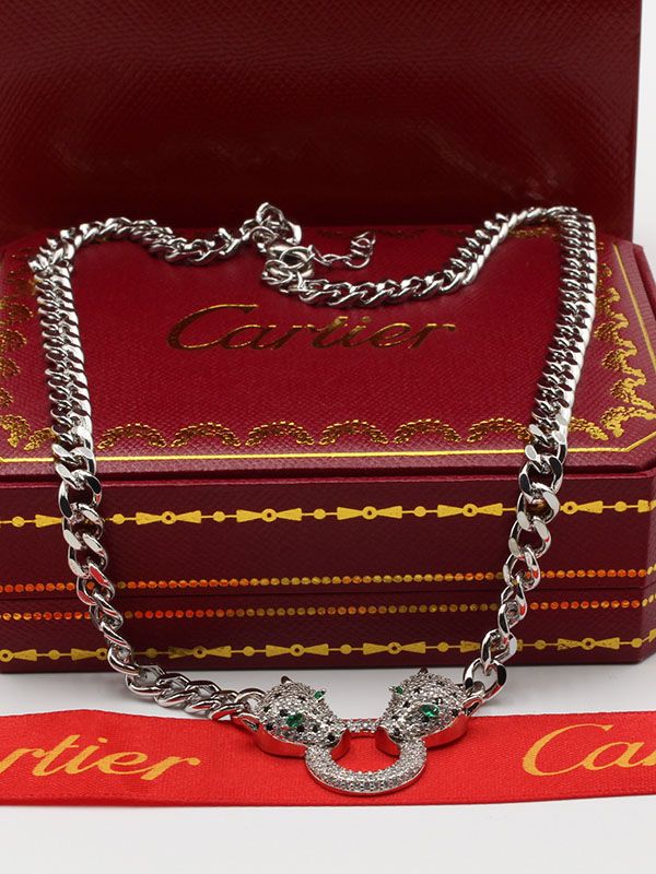 Cartier Tiger zircon chain necklace