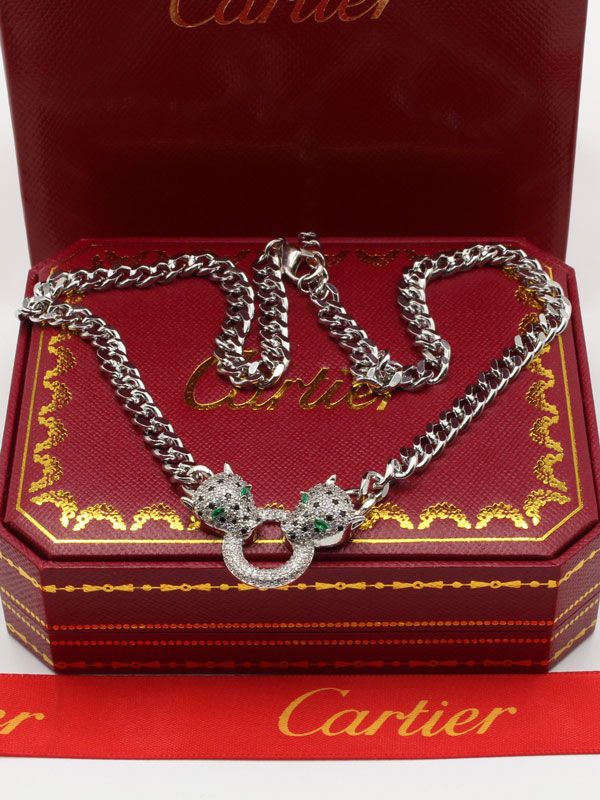 Cartier Tiger zircon chain necklace