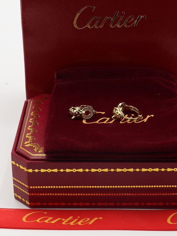 Cartier Tiger Small Zircon Earring