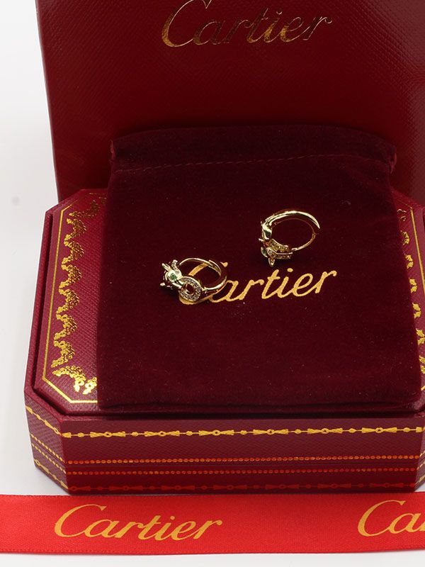 Cartier Tiger Small Zircon Earring