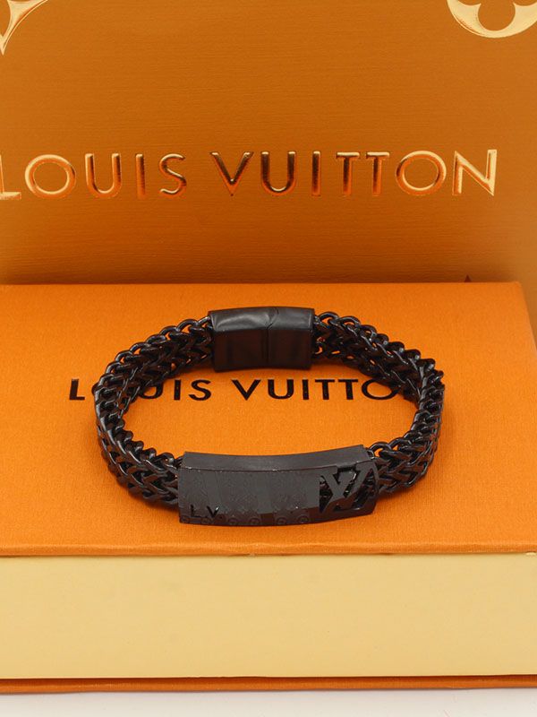 Louis Vuitton men's stainless steel bracelet