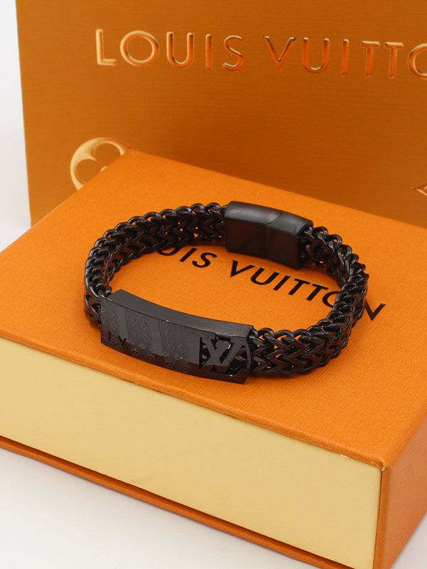 Louis Vuitton men's stainless steel bracelet