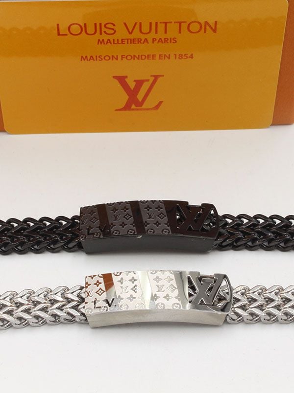 Louis Vuitton men's stainless steel bracelet