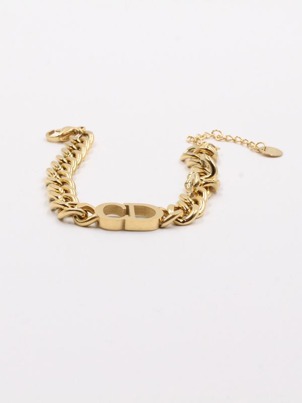 Dior gold chain bracelet
