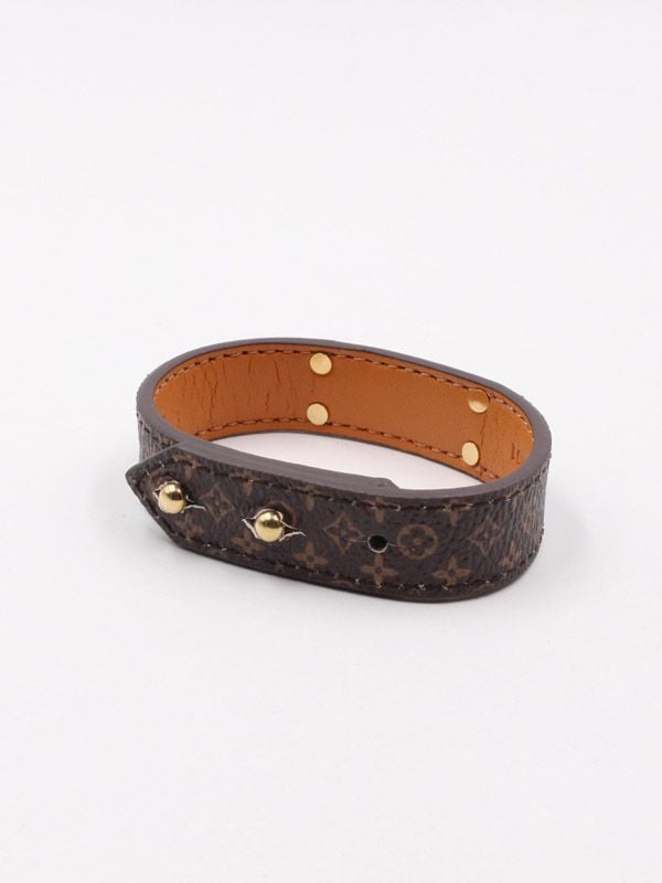 LV bracelet in 2023  Bracelets, Leather bracelet, Accessories