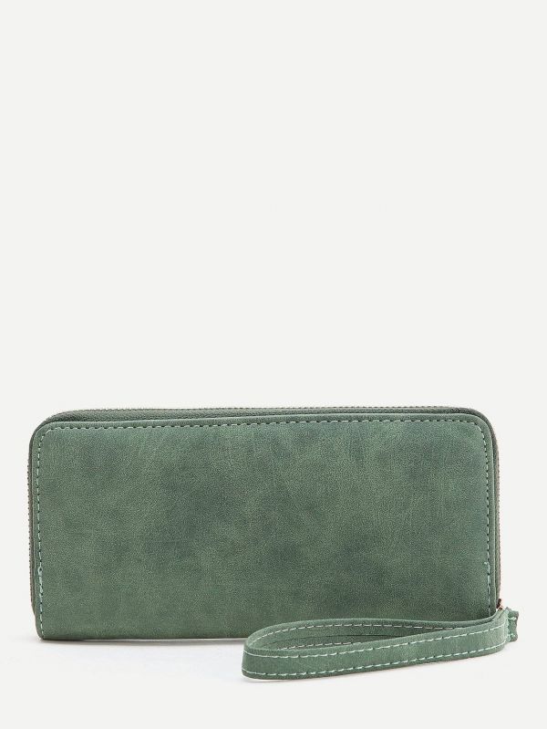 Green color Smile purse