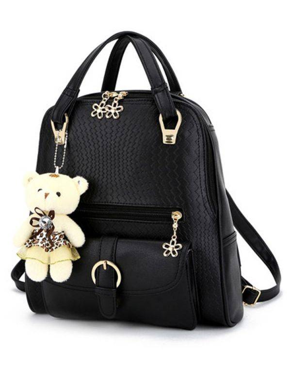 Black bag with clasp
