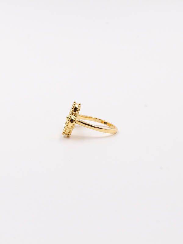 Vancliffe ring with two zirconia roses