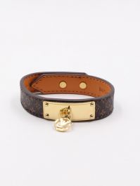 Leather bracelet Louis Vuitton Blue in Leather - 36124455